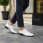 Pantofi barbati eleganti din piele naturala Havana 51 Alb